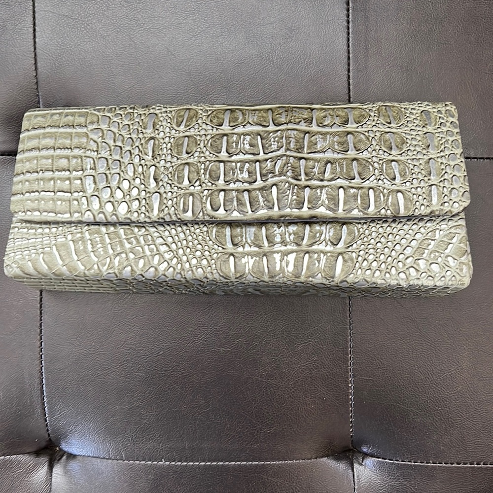 Expressions NYC faux Crocodile Clutch